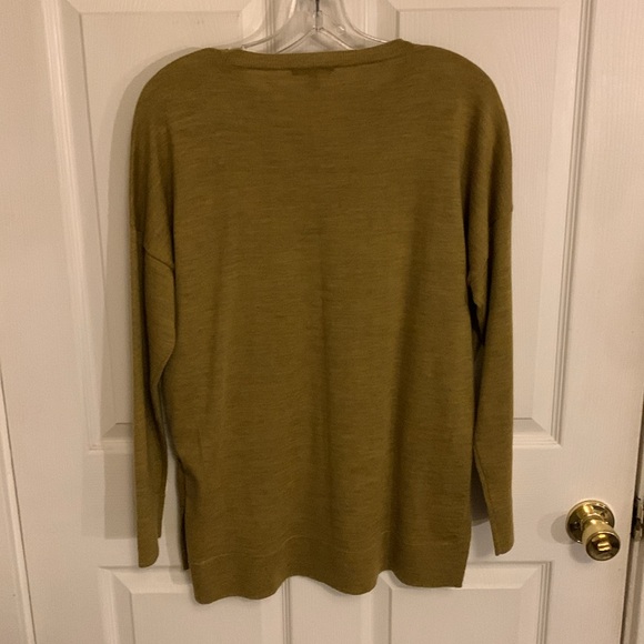 Eileen Fisher Women Crew Neck 100% Merino Wool Tunic Sweater Oversized Size XS - Picture 2 of 11